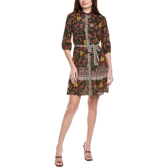 SALONI Dresses & Skirts - Saloni Womens  Silk Mini Dress, Black